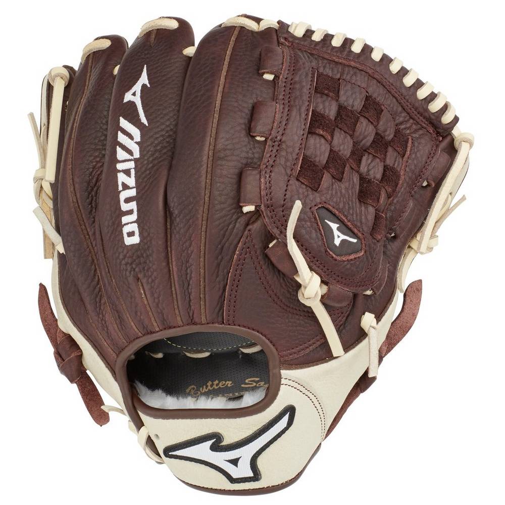 Guanti Mizuno Baseball Franchise Series Infield 11" Uomo - Caffè/Argento - 89571-WEKA